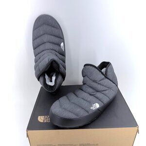 The North Face Thermoball Gray Black Water Repellent Slip on Booties Men Size 10